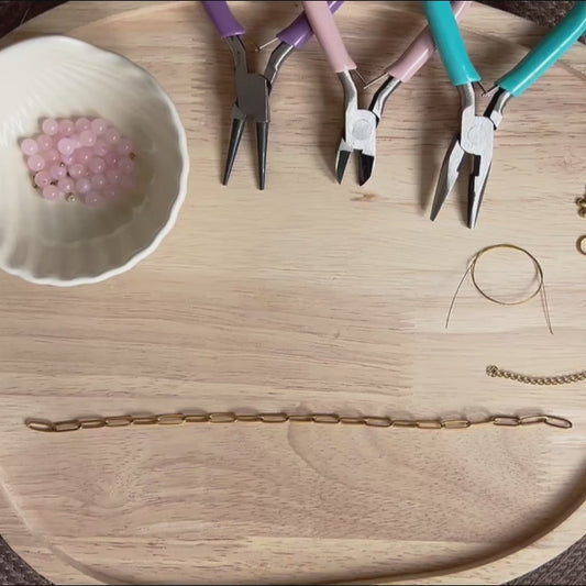 DIY Kraaltjes Ketting Kit Goud - Stainless Steel