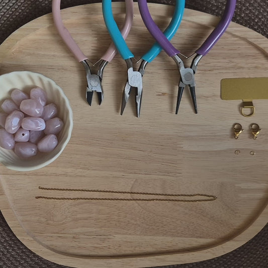 DIY Telefoonkoord Kit Goud - Stainless Steel