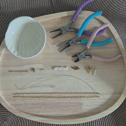 DIY Parel Ketting Kit Goud - Stainless Steel