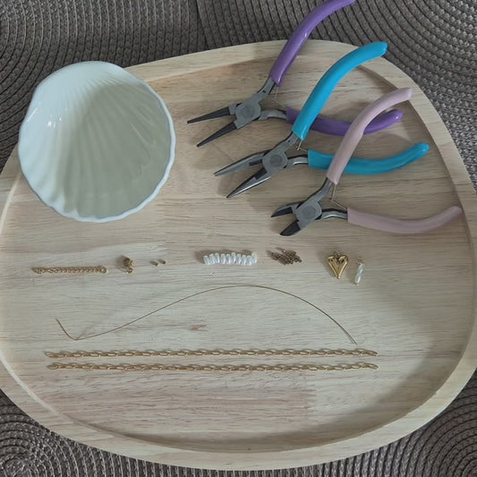 DIY Parel Ketting Kit Goud - Stainless Steel